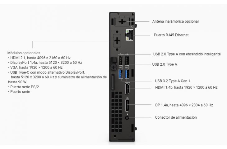 DELL OPTIPLEX 7010 MFF Core I5 8GB 256GB W11P + Monitor E2222H